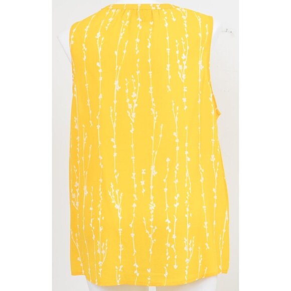 Ava & Viv Art Wear Yellow Tank Top Summer Travel Plus Size 1X - Picture 3 of 7